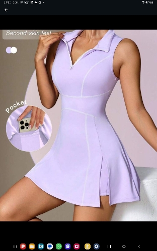 Vestido lila shein
