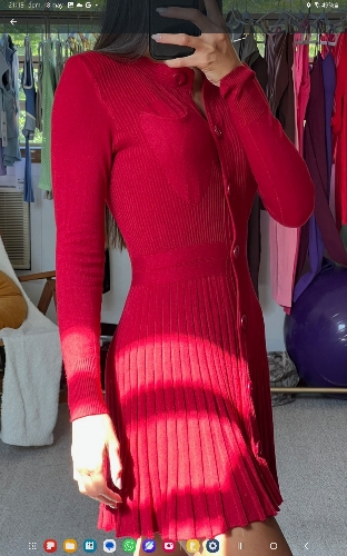 Vestido rojo casual