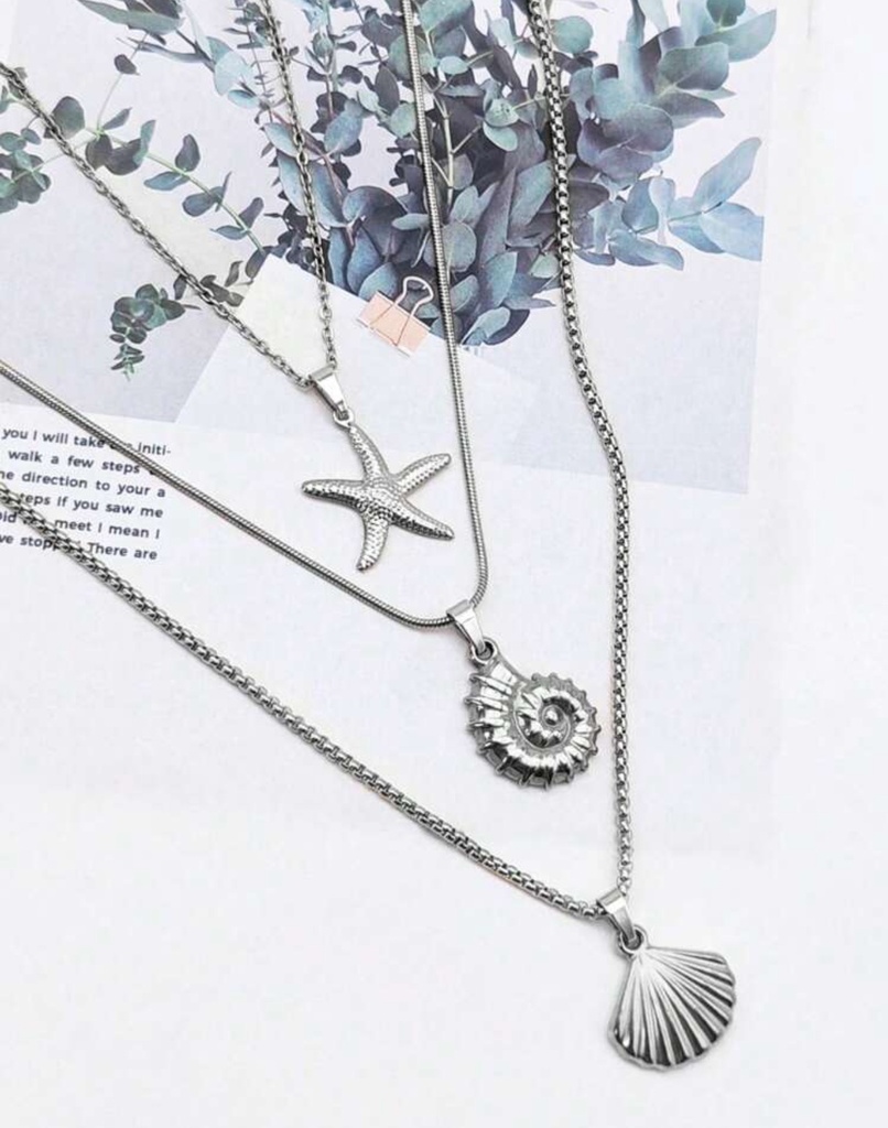 Cadenas elementos, de acero inoxidable (trío)